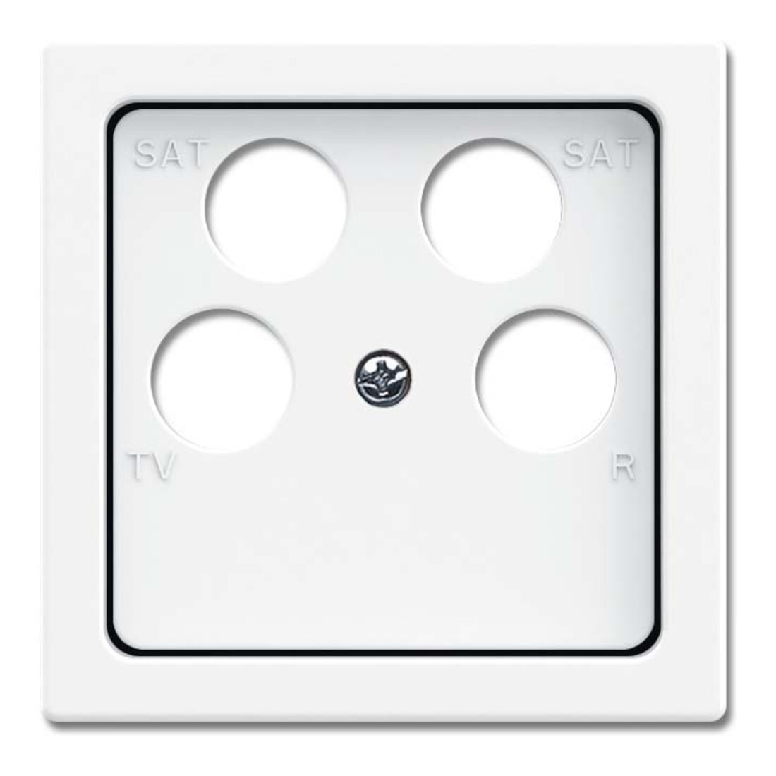 Busch-Jaeger Plaque centrale blanc studio 1743/10-04-84