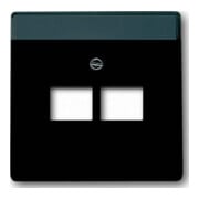 Busch-Jaeger Plaque centrale noir mt pour boîte de connexion UAE 2f 1803-02-885-1