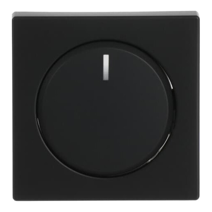 Busch-Jaeger Plaque centrale noire mate pour variateur rotatif 6540-885-102