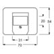 Busch-Jaeger Plaque centrale pla pour UAE/TAE/LS 1766-20