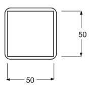 Busch-Jaeger Plaque centrale ws UAE 50×50 mm 1746-212-101-4