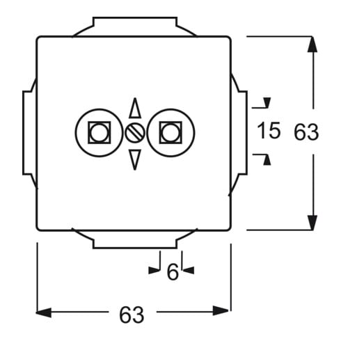 Busch-Jaeger Potentialausgleich dav/sws 2-fach UP 2095 UC-84