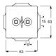 Busch-Jaeger Potentialausgleich dav/sws 2-fach UP 2095 UC-84