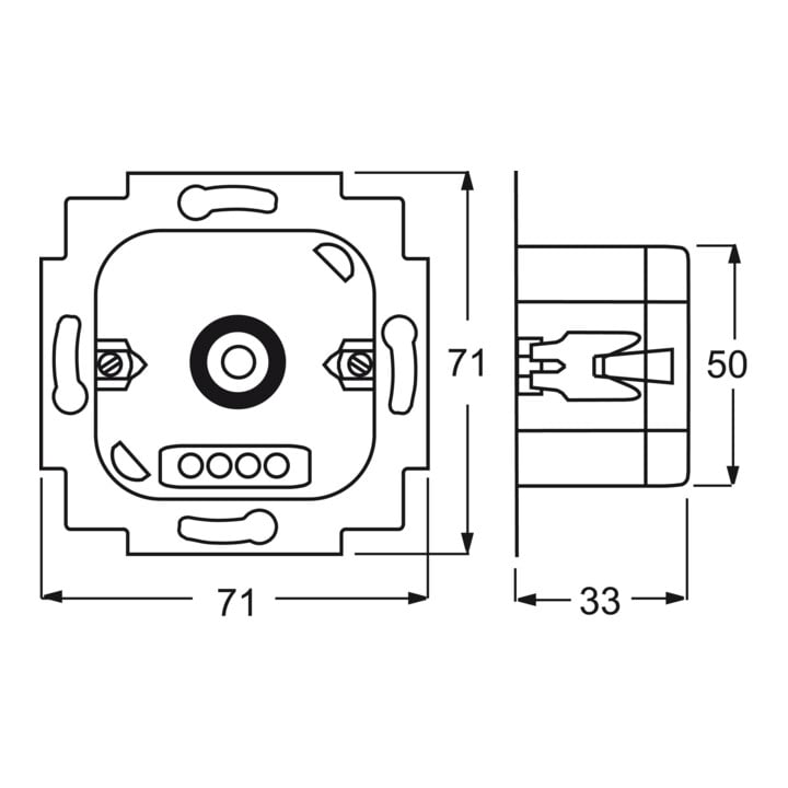 Busch-Jaeger Potentiometer-Einsatz 700 W/VA 2112 U-101