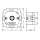 Busch-Jaeger Potentiomètre encastrable 700 W/VA 2112 U-101
