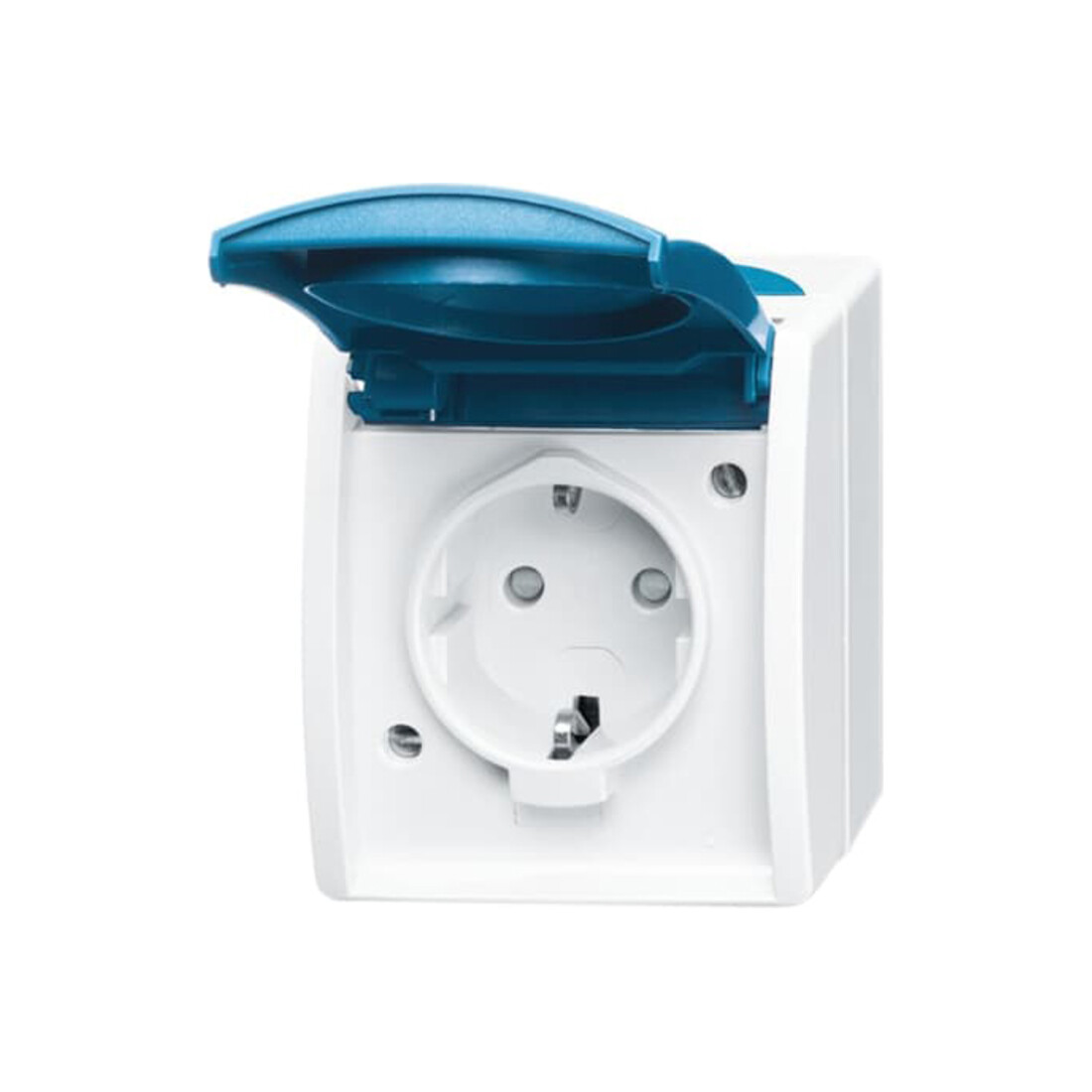 Busch-Jaeger Prise avec couvercle rabattable et protection contre le contact 20 EBW-53