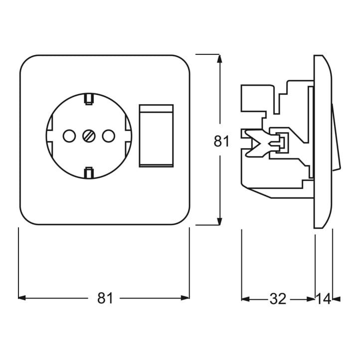 Busch-Jaeger Prise de courant ws 4310/6 EUJ-212