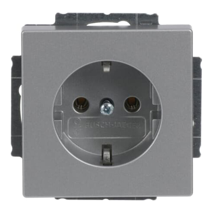 Busch-Jaeger Prise encastrable alusi Schuko 2P+E 16A 250V 20 EUC-83
