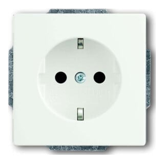 Busch-Jaeger Prise encastrée avec protection tactile, blanc 20 EUCKS-884