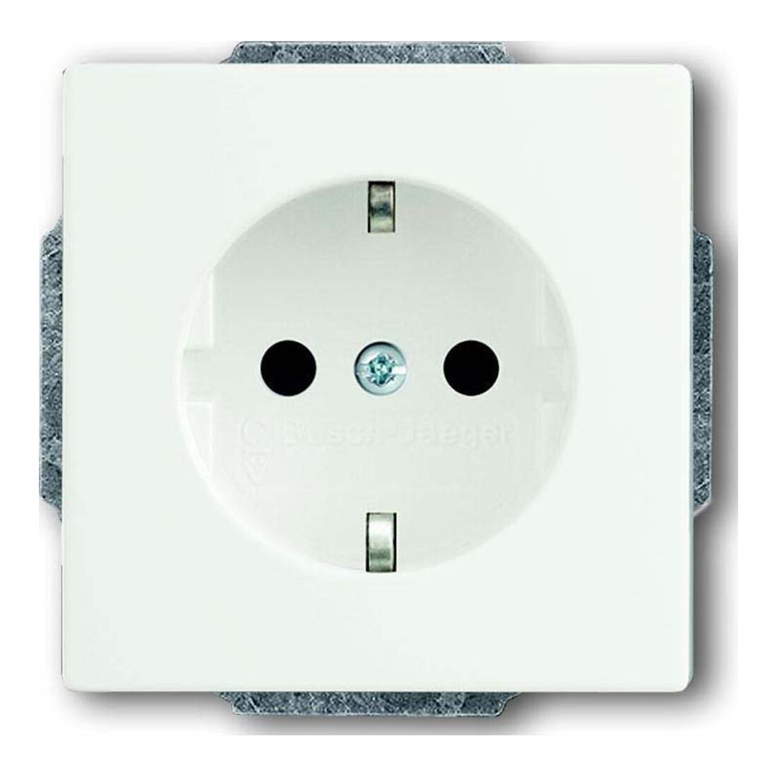 Busch-Jaeger Prise encastrée avec protection tactile, blanc 20 EUCKS-884