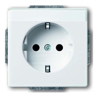 Busch-Jaeger Prise encastrée dav/sws avec plaque de protection 2P+E16A 20 EUN-84