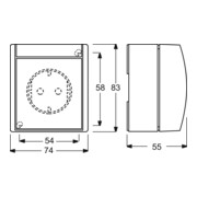 Busch-Jaeger Prise SCHUKO 20 EWN-54-4