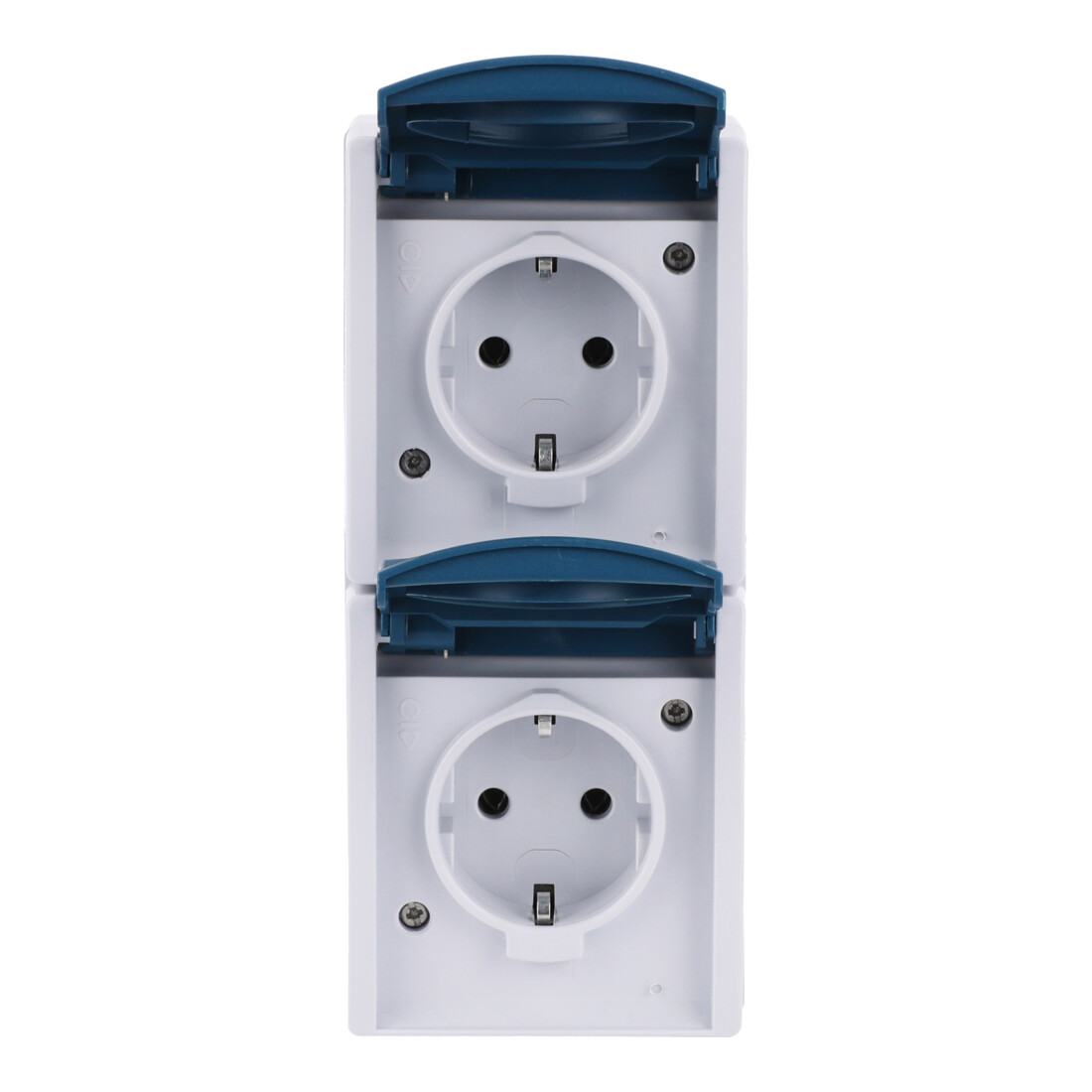 Busch-Jaeger Prise Schuko 2x gris/beige verticale 20-02 EW-53