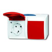 Busch-Jaeger Prise Schuko 2x horizontale 20/2 EW/DVN-53-1