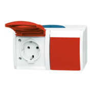 Busch-Jaeger Prise Schuko 2x horizontale 20/2 EW/DVN-53-3