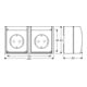 Busch-Jaeger Prise Schuko 2x horizontale 20/2 EW/DVN-53
