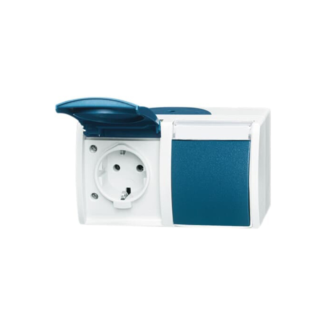 Busch-Jaeger Prise Schuko 2x horizontale 20/2 EWN-53