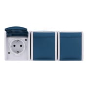 Busch-Jaeger Prise Schuko 3x horizontale 2300/3 EW-53-3