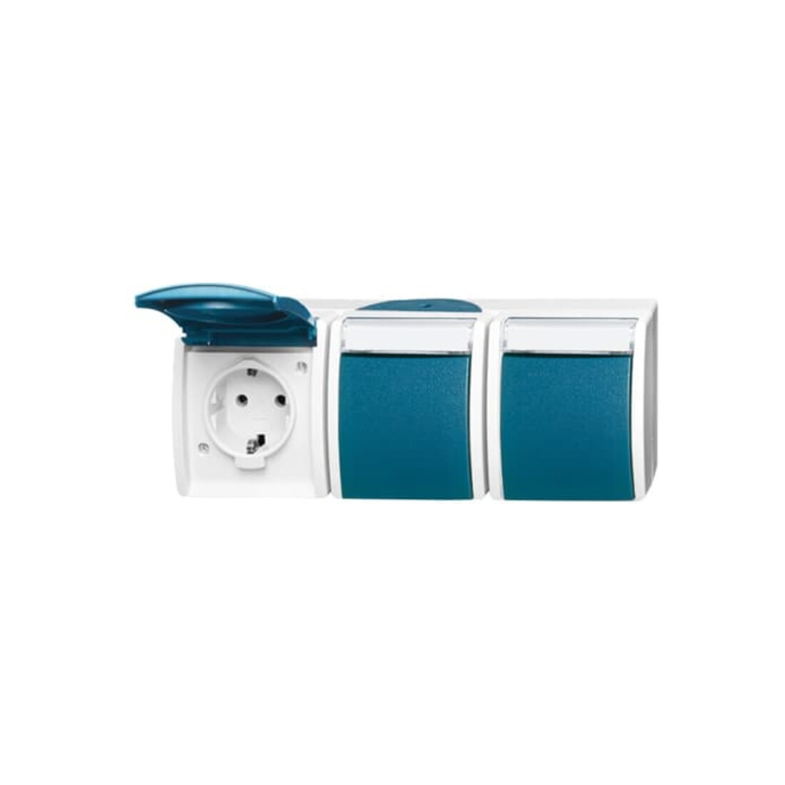 Busch-Jaeger Prise Schuko 3x horizontale 2300/3 EWN-53