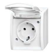 Busch-Jaeger Prise Schuko avec couvercle rabattable 20 EW-54-3