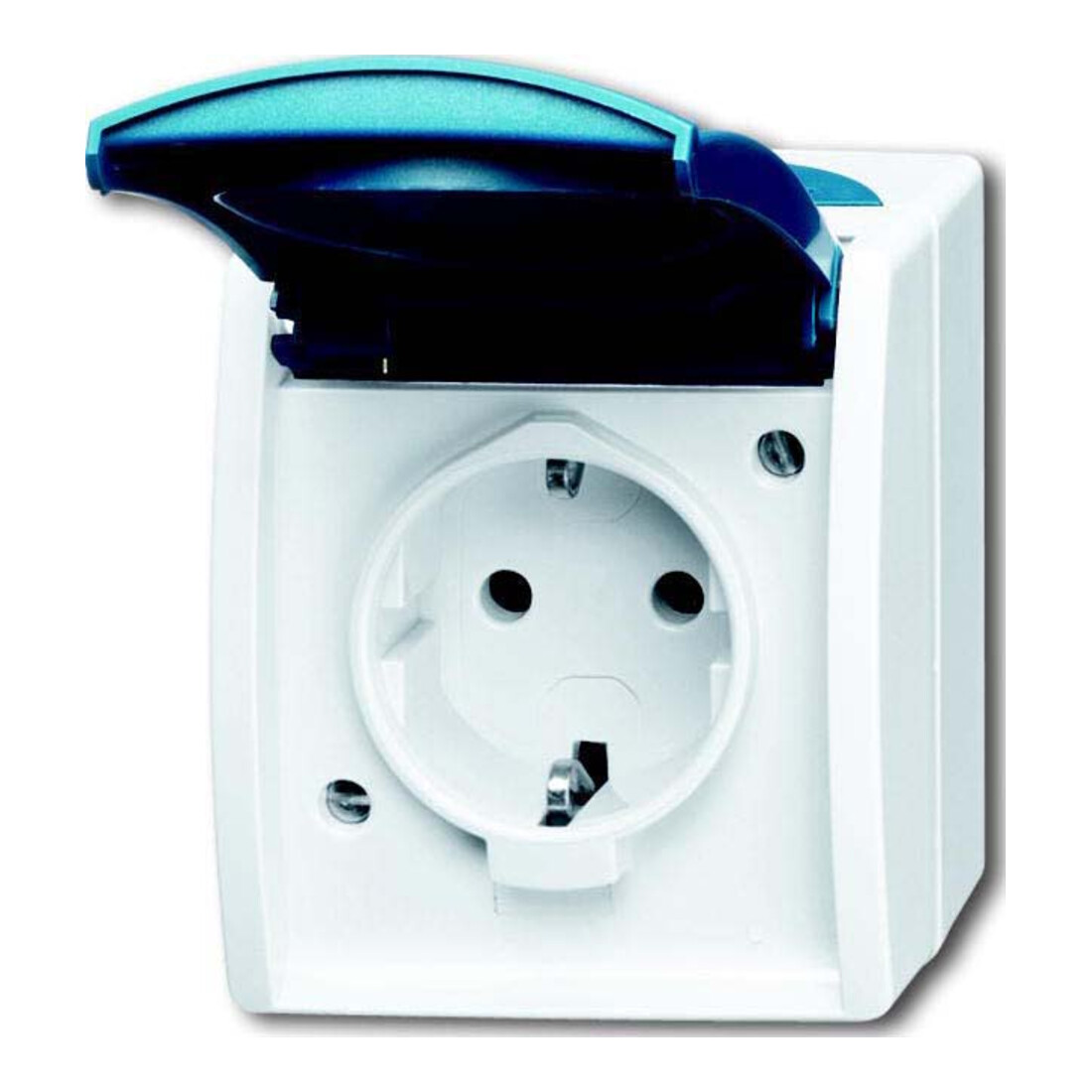 Busch-Jaeger Prise Schuko avec plaque nominative 20 EWN-53