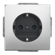 Busch-Jaeger Prise SCHUKO encastrable acier inoxydable 2300 EUCB-866-3
