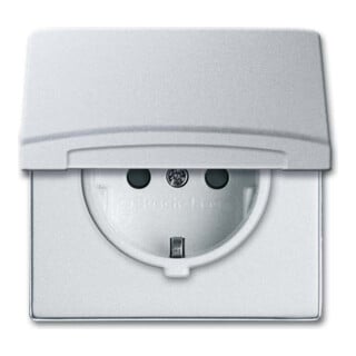 Busch-Jaeger Prise Schuko encastrable IP44 alusilber 20 EUGKB-33-101
