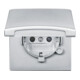 Busch-Jaeger Prise Schuko encastrable IP44 alusilber 20 EUGKB-33-101
