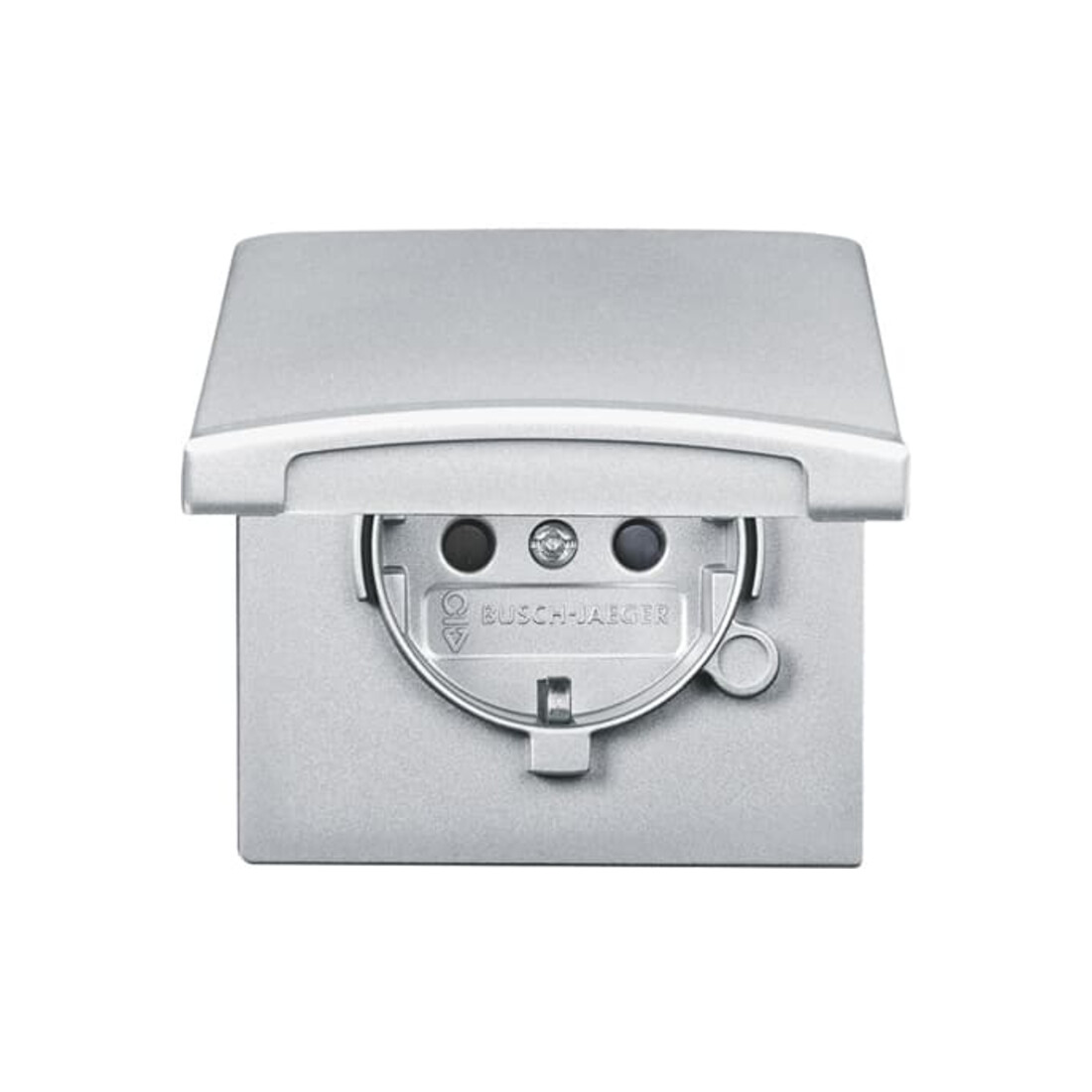 Busch-Jaeger Prise Schuko encastrable IP44 alusilber 20 EUGKB-33-101