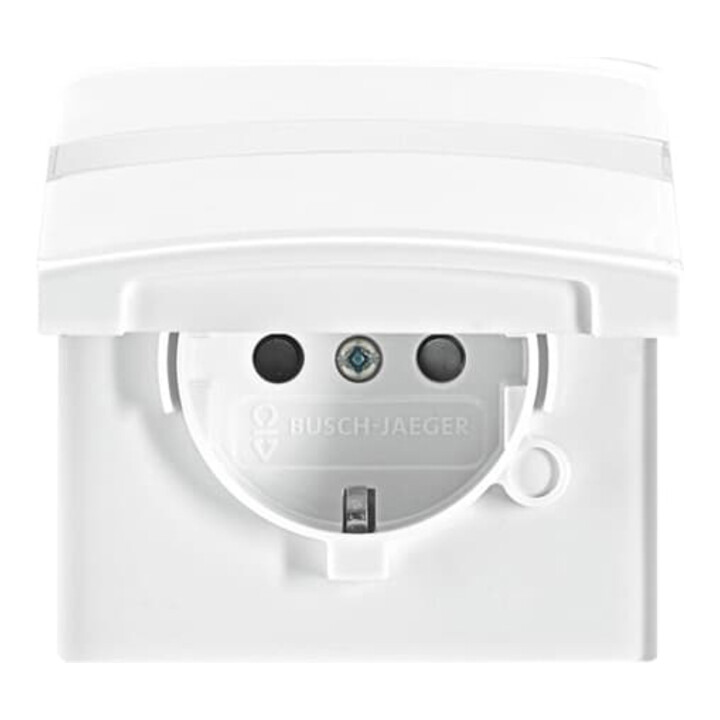 Busch-Jaeger Prise Schuko encastrable IP44 blanc alpin 20 EUGKBN-34-101