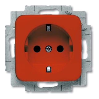 Busch-Jaeger Prise SCHUKO encastrable rouge RAL3020 20 EUCKS-217-101