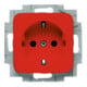 Busch-Jaeger Prise SCHUKO encastrable rouge RAL3020 20 EUCKS-217-101