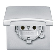 Busch-Jaeger Prise Schuko encastrée IP44 alusilber 20 EUGK-33-101-3