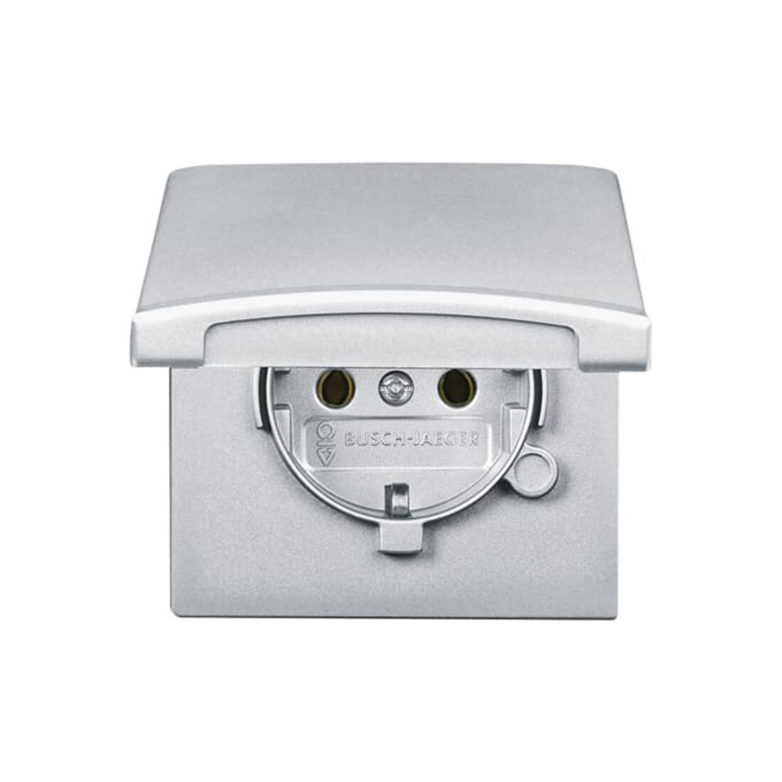 Busch-Jaeger Prise Schuko encastrée IP44 alusilber 20 EUGK-33-101