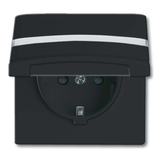 Busch-Jaeger Prise Schuko encastrée IP44 anthracite 20 EUGKBN-35-101