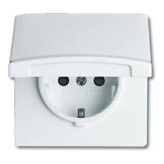 Busch-Jaeger Prise Schuko encastrée IP44 blanc alpin 20 EUGKB-34-101