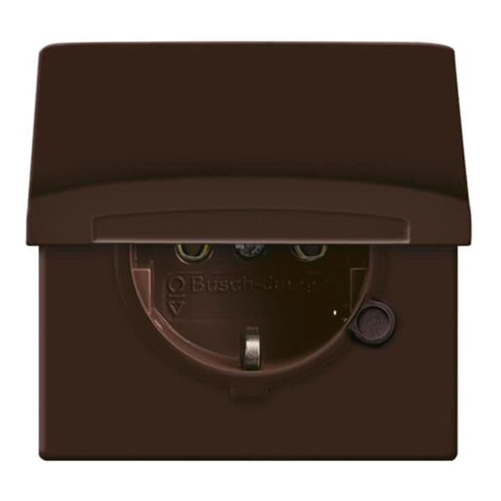 Busch-Jaeger Prise Schuko encastrée IP44 marron 20 EUGK-31-101