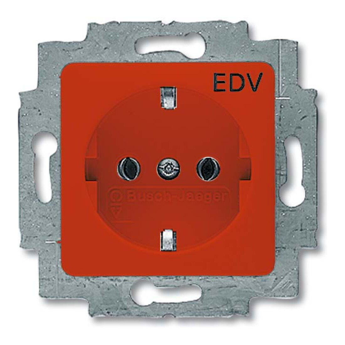 Busch-Jaeger Prise SCHUKO encastrée rouge RAL3020 20 EUC/DV-217-101
