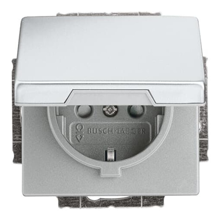 Busch-Jaeger Prise SCHUKO inox 20 EUKB-866