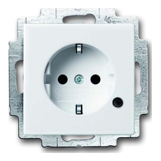 Busch-Jaeger Prise SCHUKO(R) avec témoin LED 20 EUCBL-84