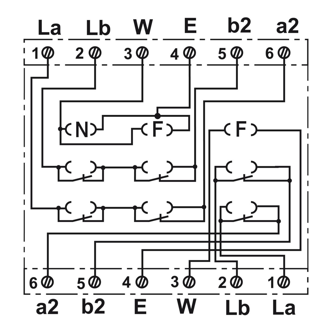 Busch-Jaeger Prise TAE aws 2x6/6 NFF 0242/04