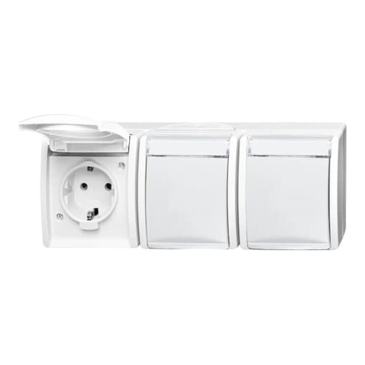 Busch-Jaeger Prise triple horizontale 2300/3 EWN-54