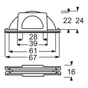 Busch-Jaeger Raccord d’introduction de câble 2138 W-53-4
