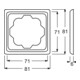 Busch-Jaeger Rahmen 1-fach chroma, impuls 1721-726-3