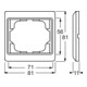 Busch-Jaeger Rahmen 1-fach palladium 1721 KA-260-3