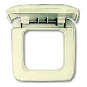 Busch-Jaeger Rahmen 1-fach ws, m.Klappdeckel 2518-212