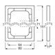 Busch-Jaeger Rahmen 2-fach alusilber, fu.linear 1722-183K-3