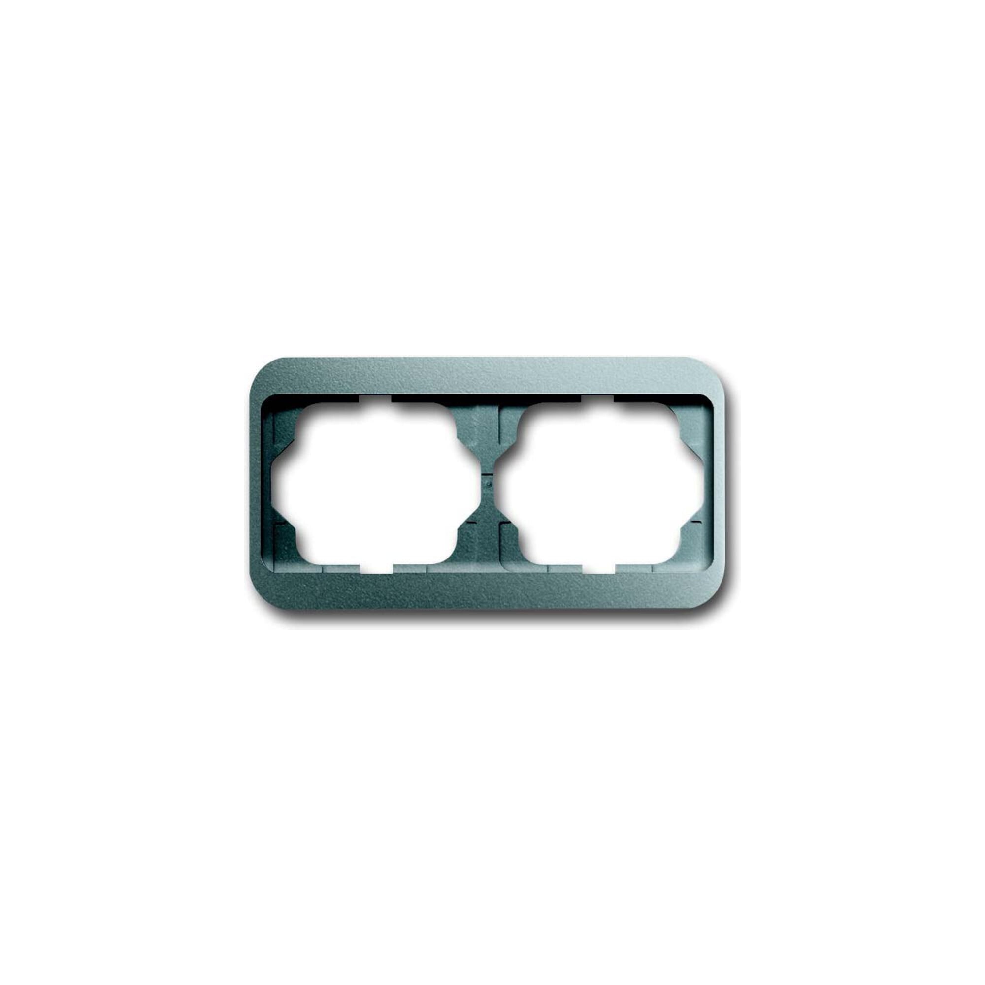 Busch-Jaeger Rahmen 2-fach titan, waager.,alpha 1722-266