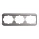 Busch-Jaeger Rahmen 3-fach platin, waager.alpha 1723-20