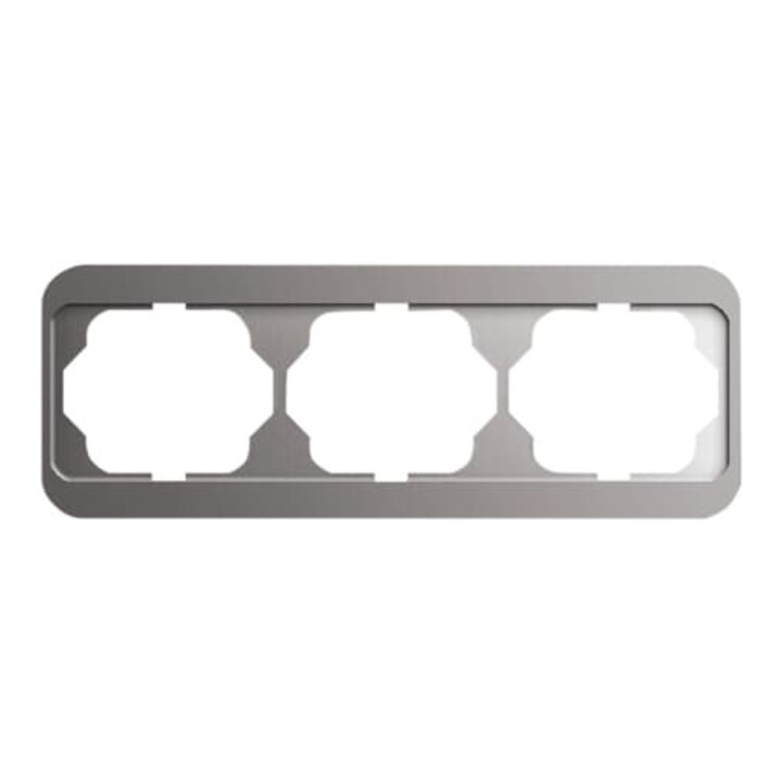 Busch-Jaeger Rahmen 3-fach platin, waager.alpha 1723-20